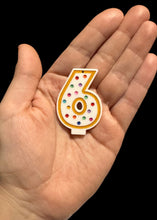 Load image into Gallery viewer, Single Number Candle Earrings