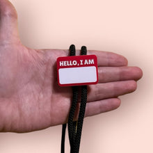 Load image into Gallery viewer, Hello My Name Is Tag Bolo Tie