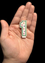 Load image into Gallery viewer, Single Number Candle Earrings