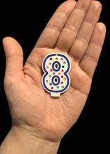 Load image into Gallery viewer, Single Number Candle Earrings