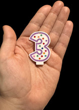 Load image into Gallery viewer, Single Number Candle Earrings