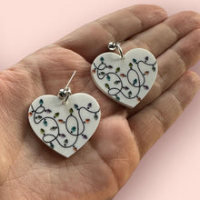 Load image into Gallery viewer, Tangled Lights Heart Earrings
