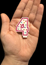 Load image into Gallery viewer, Single Number Candle Earrings