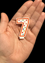 Load image into Gallery viewer, Single Number Candle Earrings