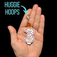 Load image into Gallery viewer, Single Number Candle Earrings