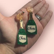 Load image into Gallery viewer, Cheers! Champagne Earrings