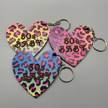 Load image into Gallery viewer, 80s Baby Lisa Frank Inspired Keychain