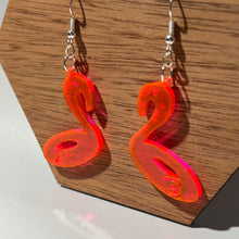 Load image into Gallery viewer, Flamingo Float Acrylic Earrings