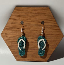 Load image into Gallery viewer, Flip Flop Acrylic Dangle Earrings