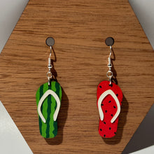 Load image into Gallery viewer, Flip Flop Acrylic Dangle Earrings