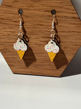 Load image into Gallery viewer, Ice Cream Cone Earrings