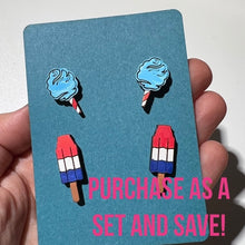 Load image into Gallery viewer, Cotton Candy Stud Earrings