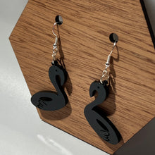 Load image into Gallery viewer, Flamingo Float Acrylic Earrings