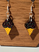 Load image into Gallery viewer, Ice Cream Cone Earrings