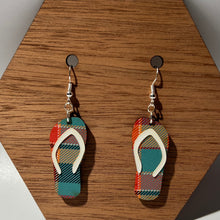 Load image into Gallery viewer, Flip Flop Acrylic Dangle Earrings