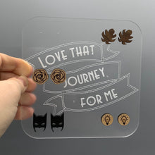 Load image into Gallery viewer, Acrylic Travel Stud Earring Holder