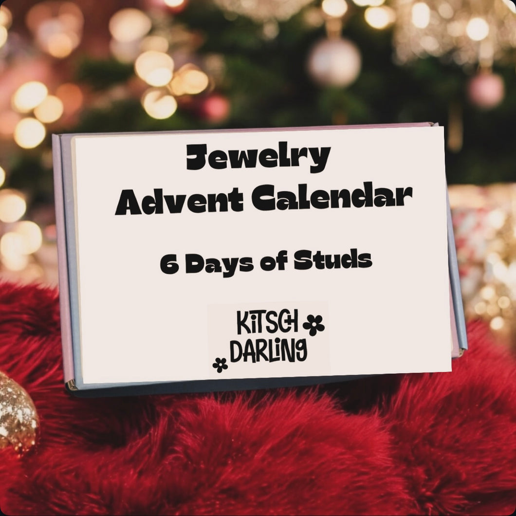 Earring Advent Calendar - 6 Pairs of Studs