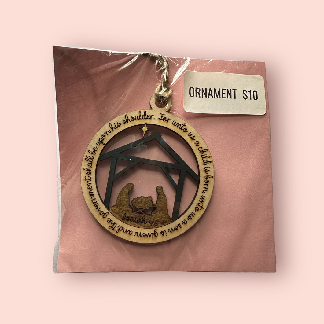 Nativity Verse Ornament