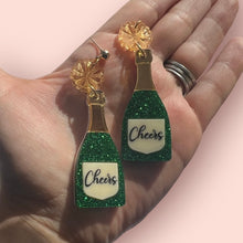 Load image into Gallery viewer, Cheers! Champagne Earrings
