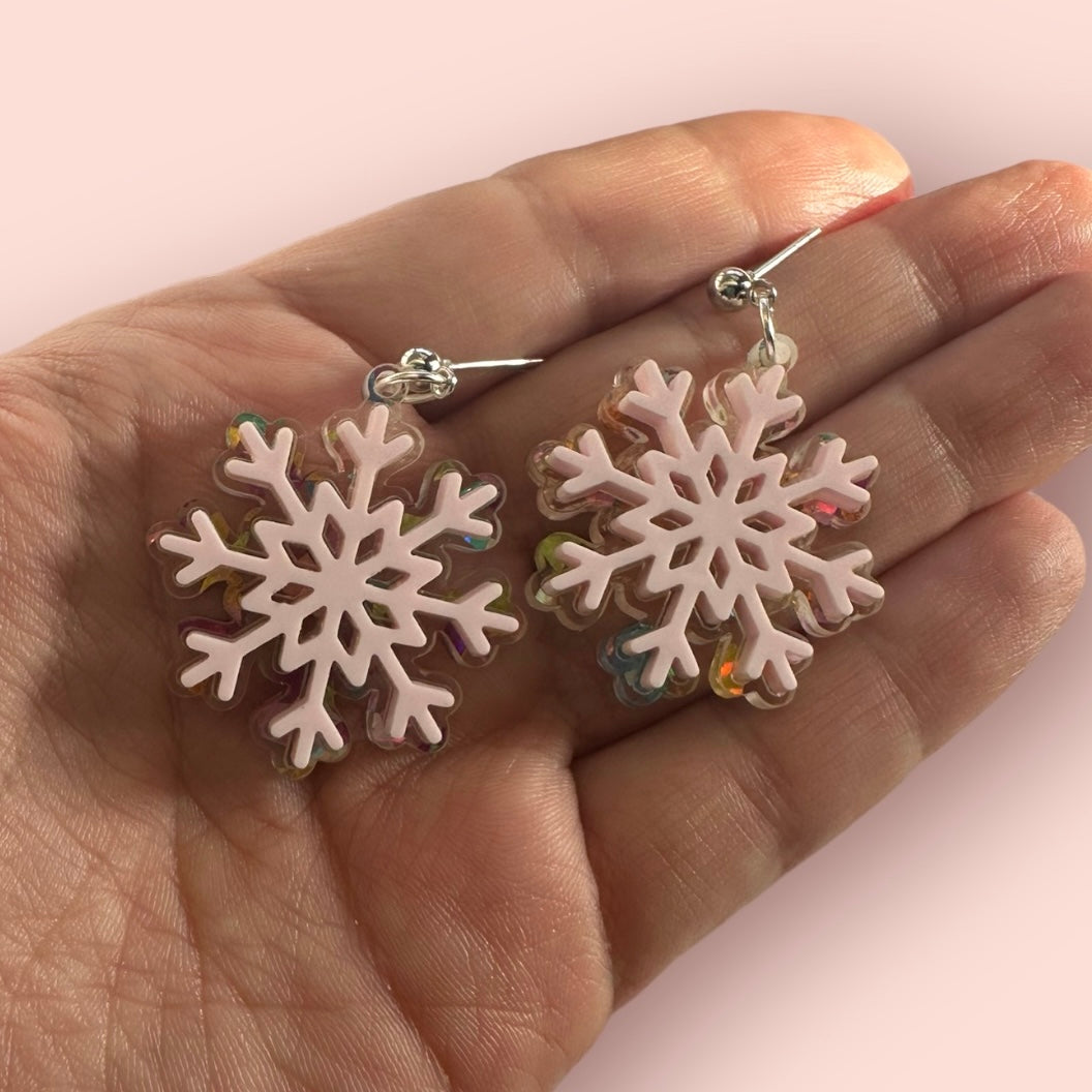 Snowflake Layered Earrings