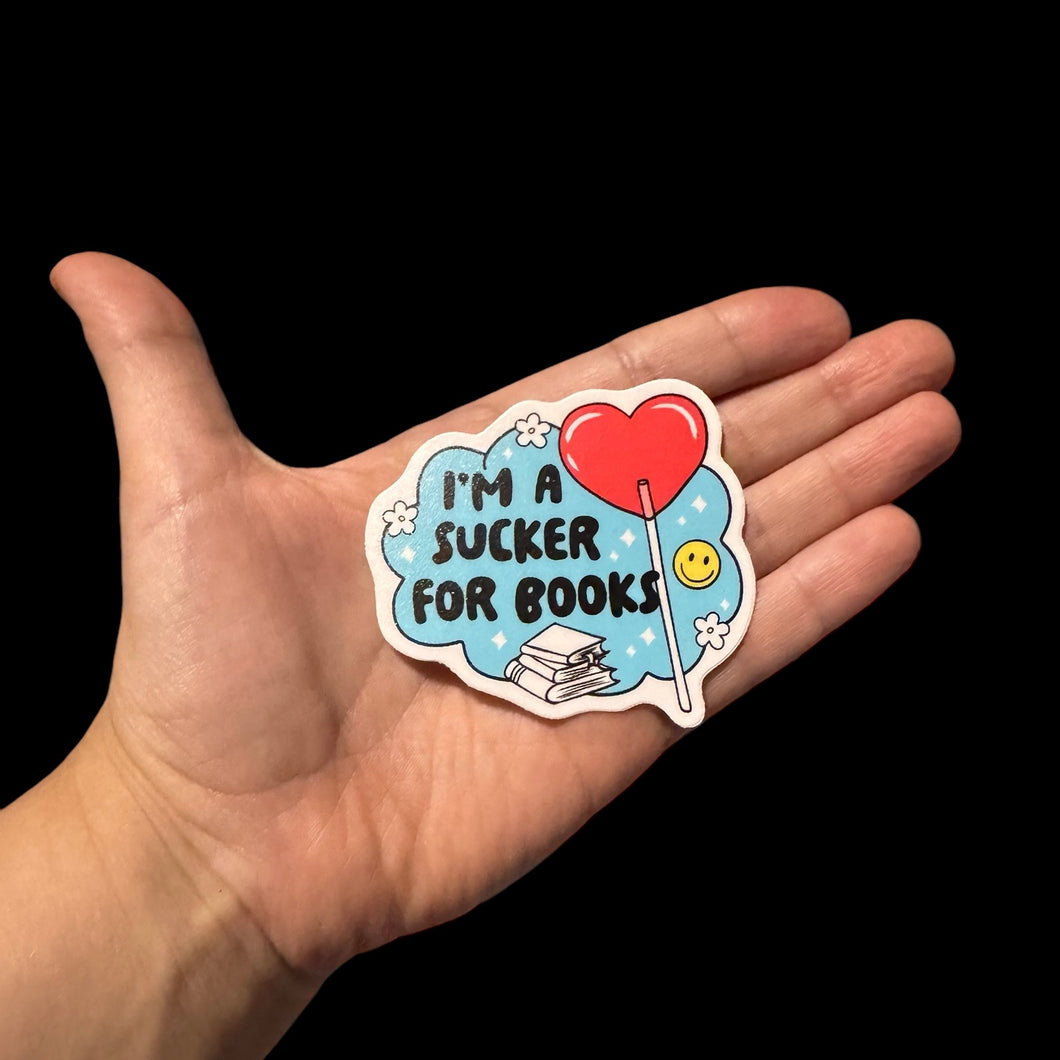 Sucker for Books Sticker