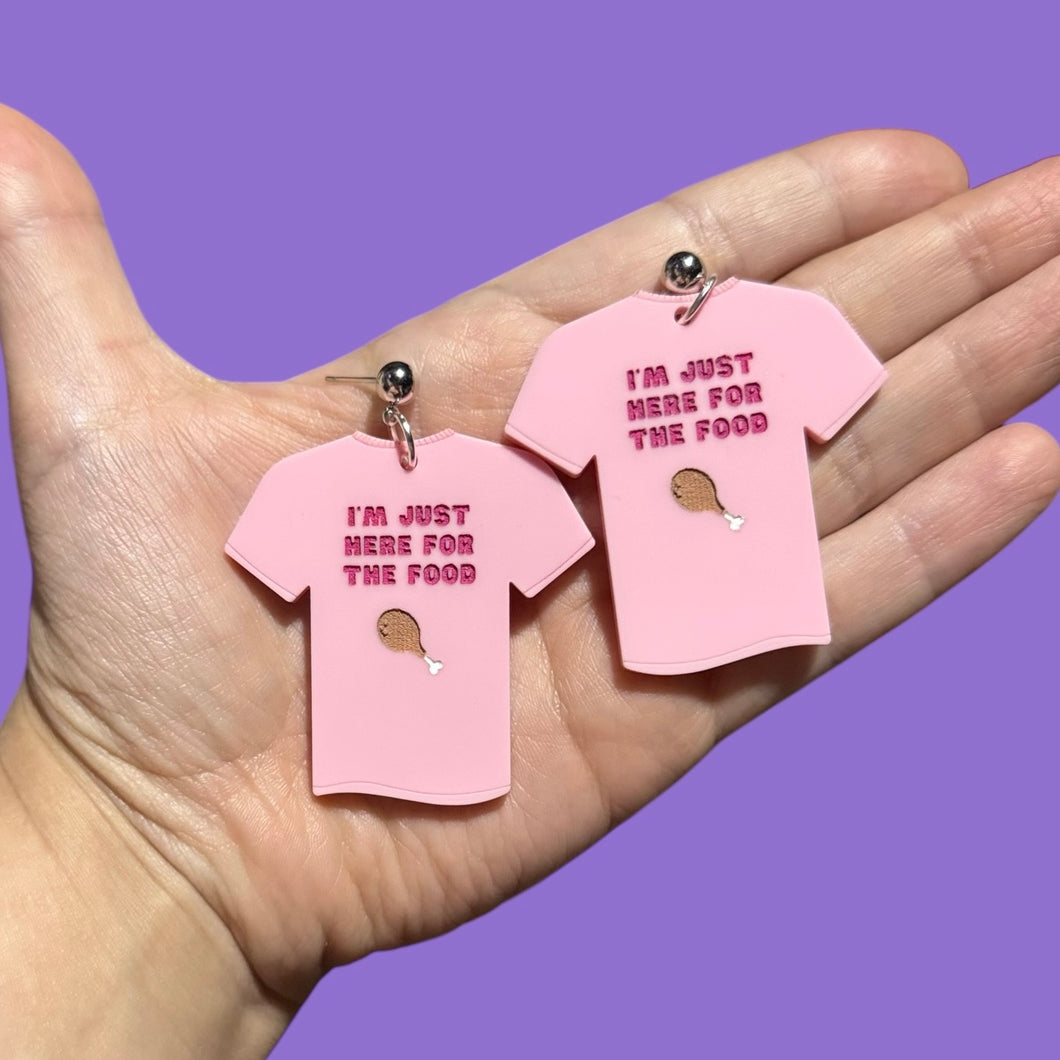 Just Here For the Food Earrings