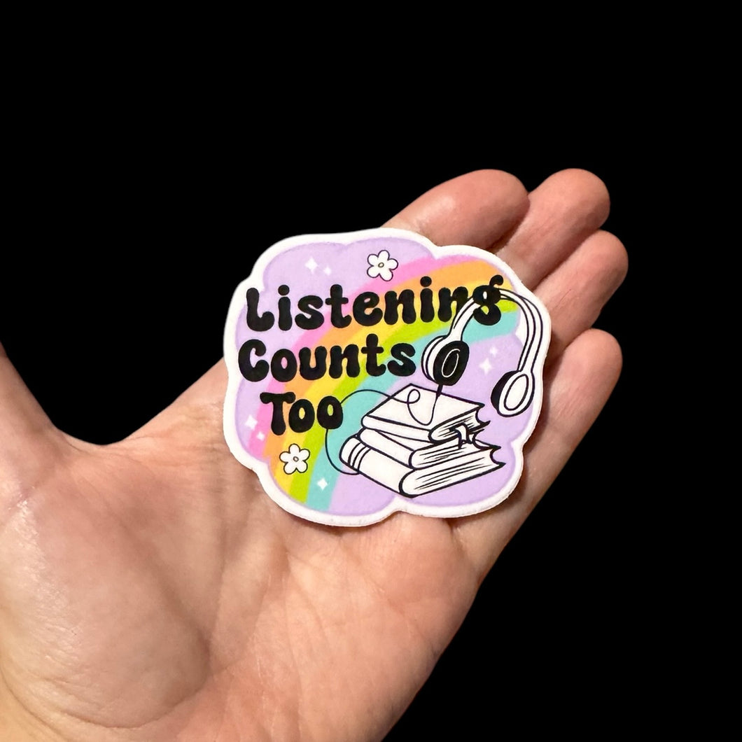 Listening Counts Too Sticker