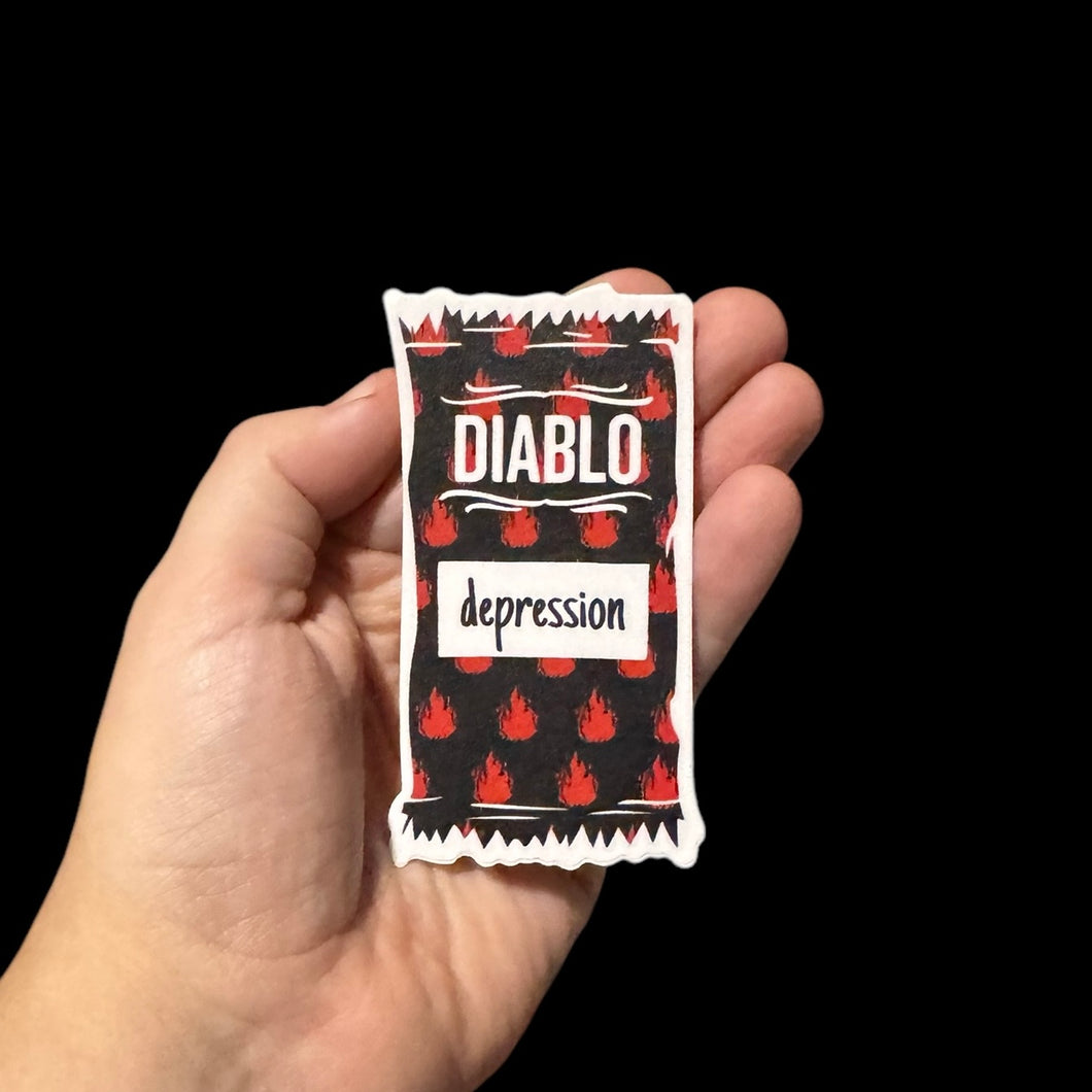 Diablo Depression Sticker