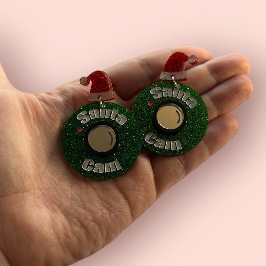 Santa Cam Earrings