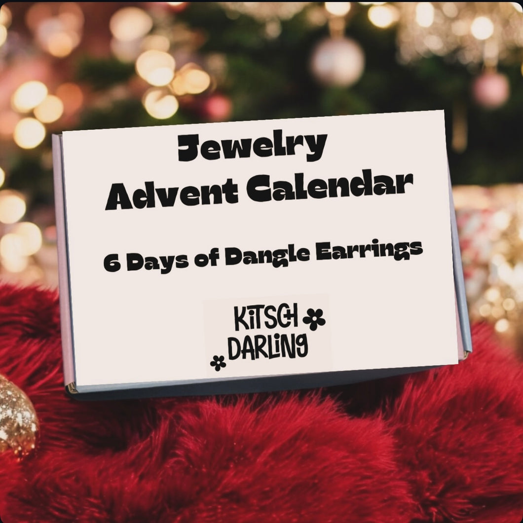 Earring Advent Calendar - 6 Pairs of Dangle Earrings