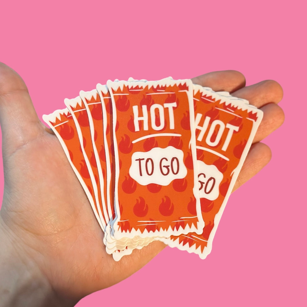 Hot To Go Sticker
