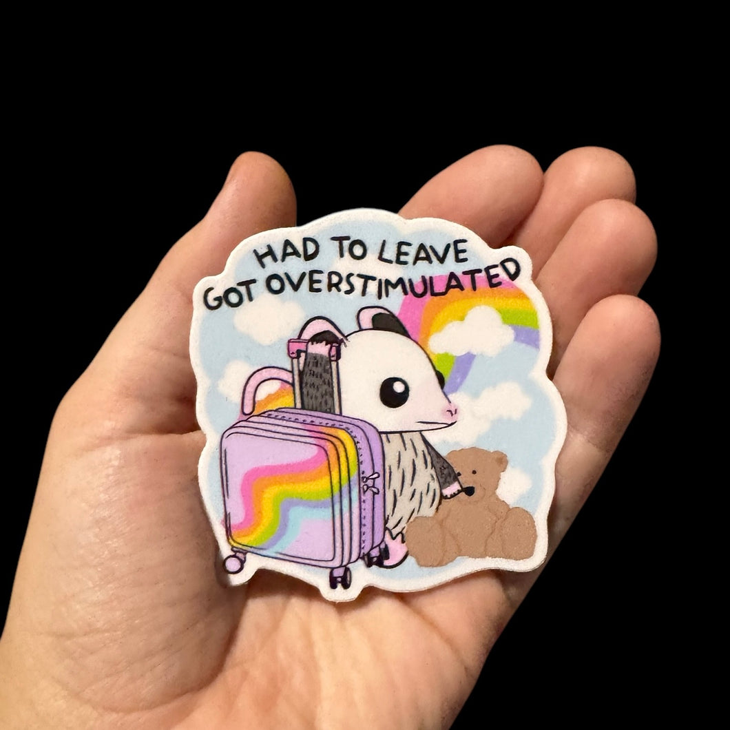 Overstimulated Sticker