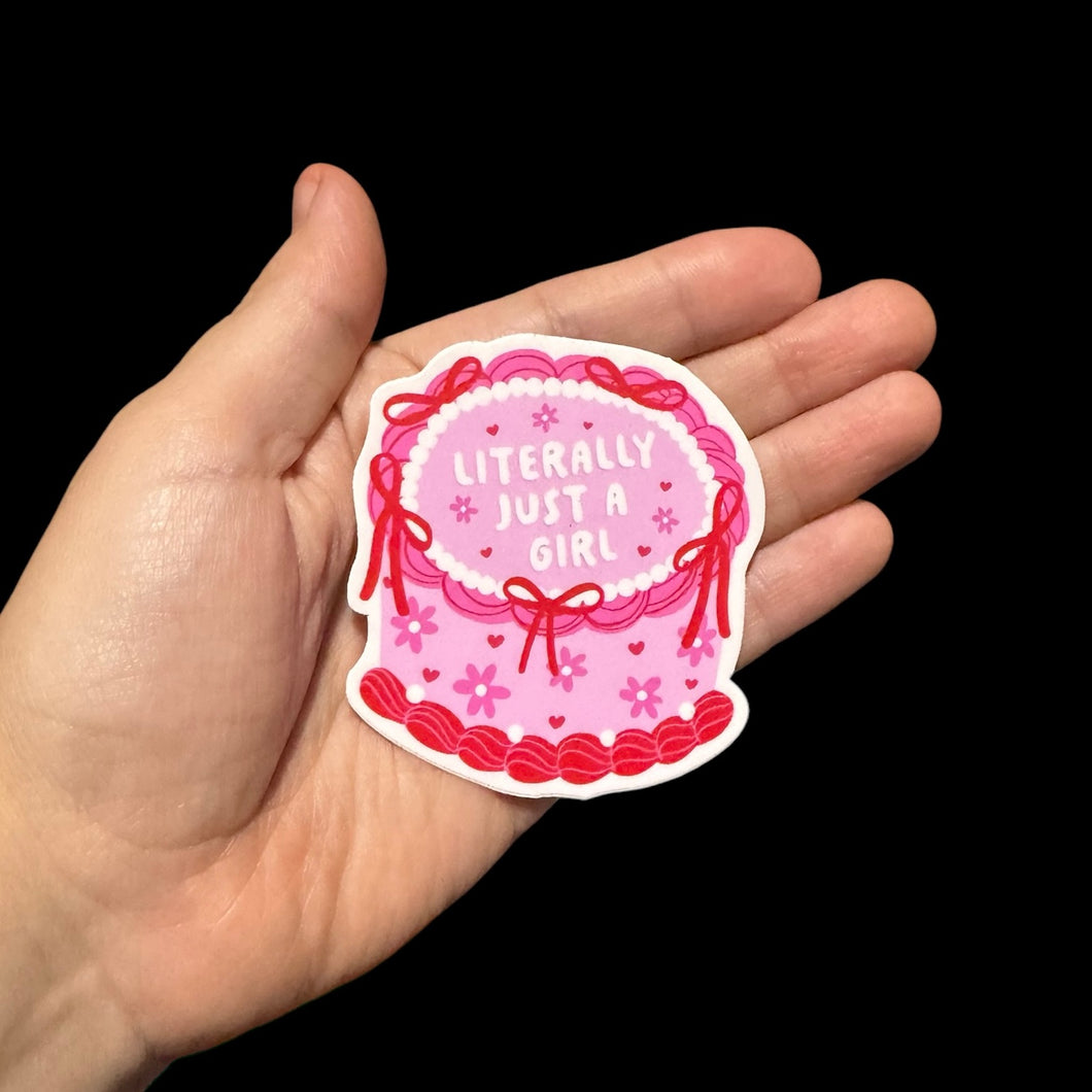 Literally Just a Girl Sticker