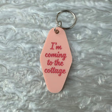 Load image into Gallery viewer, I'm Coming to the Cottage Keychain
