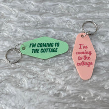 Load image into Gallery viewer, I'm Coming to the Cottage Keychain
