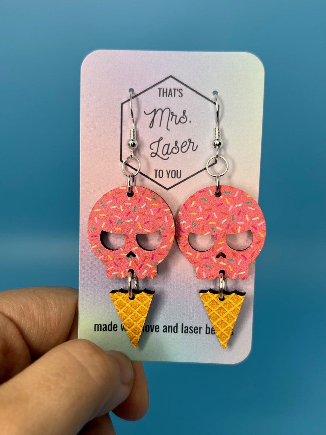 Spooky Ice Cream Earrings