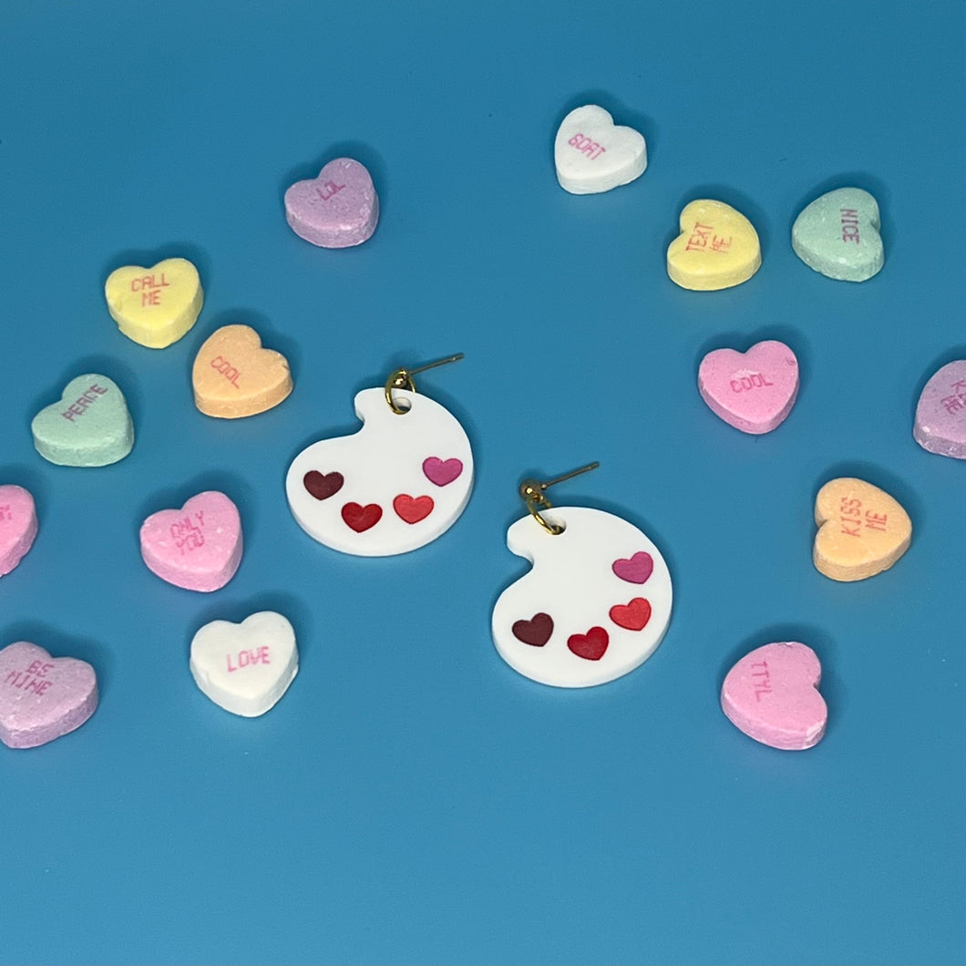 Heart Palette Earrings