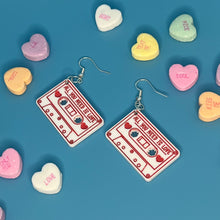 Load image into Gallery viewer, Cassette Love Earrings
