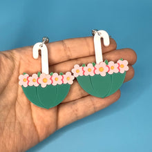 Load image into Gallery viewer, Flower Umbrella Earrings
