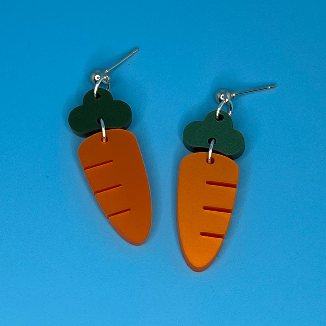 Carrot Dangle Earrings