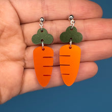 Load image into Gallery viewer, Carrot Dangle Earrings
