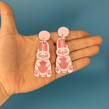 Load image into Gallery viewer, Chocolate Bunny Earrings
