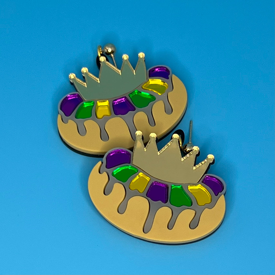 King Cake Earrings