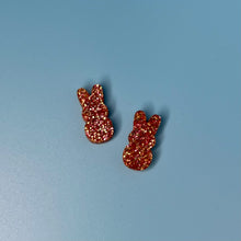 Load image into Gallery viewer, Glitter Bunny Studs
