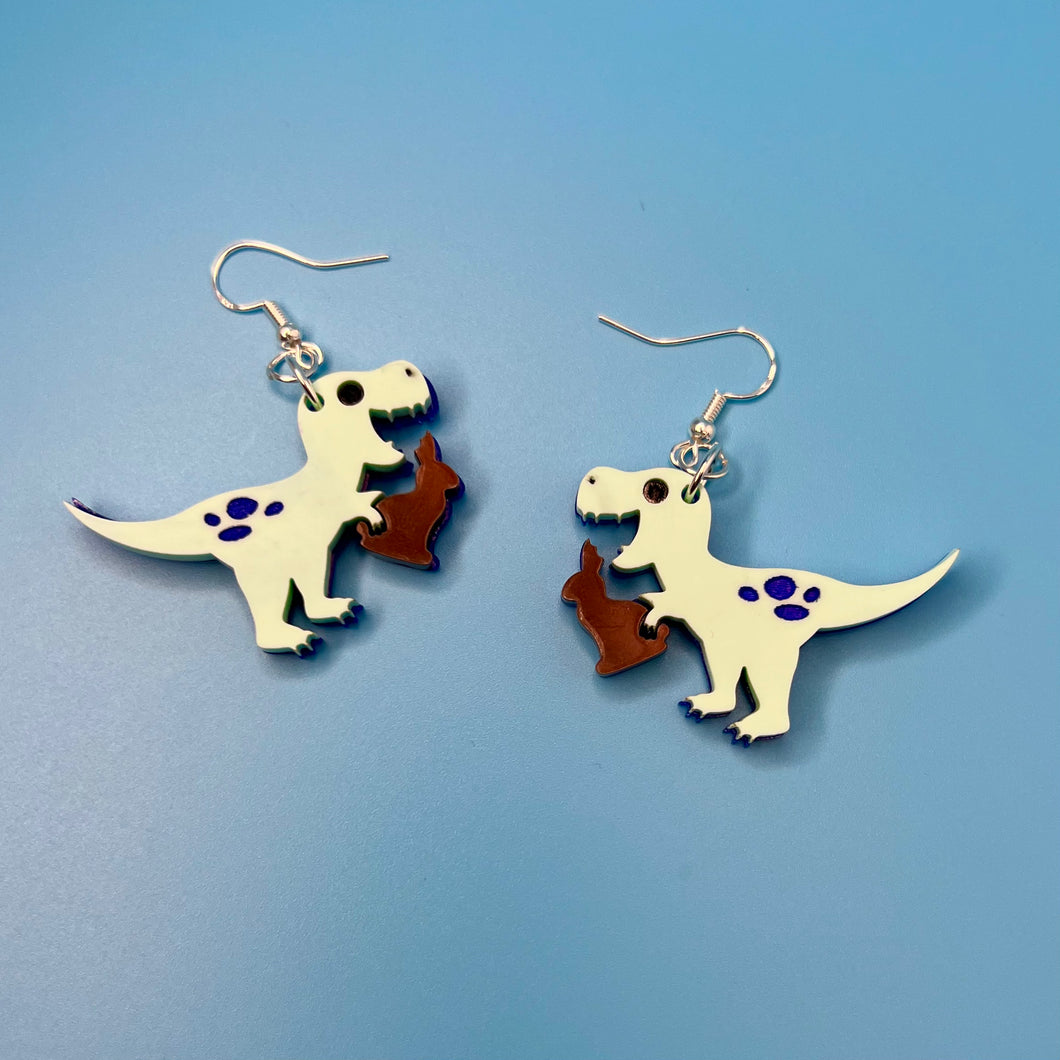 Dino Easter Earrings