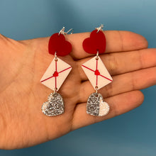 Load image into Gallery viewer, Love Letter Dangle Earrings
