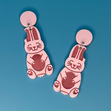 Load image into Gallery viewer, Chocolate Bunny Earrings
