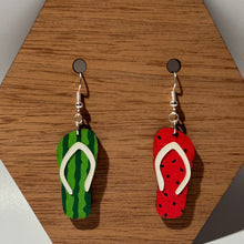 Load image into Gallery viewer, Flip Flop Acrylic Dangle Earrings
