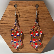 Load image into Gallery viewer, Bomb Pop Swimsuit Acrylic Earrings
