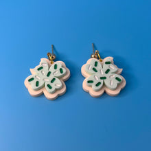 Load image into Gallery viewer, Clover Cookie Earrings
